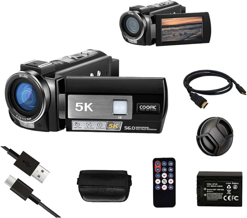 Caméra COOPIC V5000 3'' IPS 5K UHD