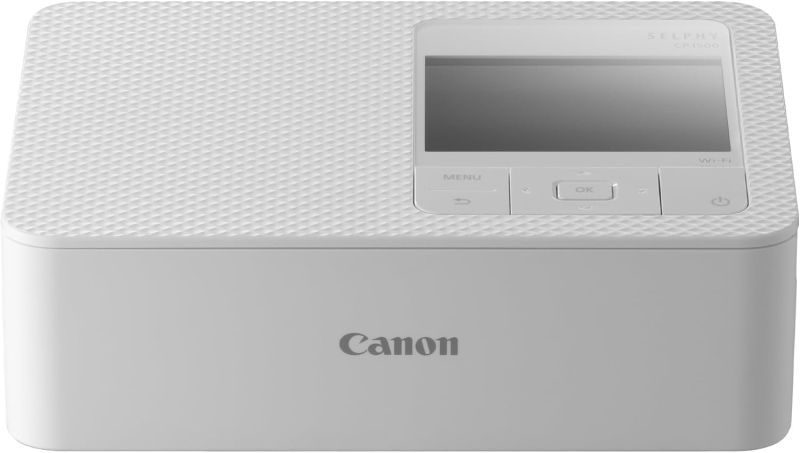Canon SELPHY CP1500 Imprimante Photo Portable – Impression sans Fil, Impressions Durables, Connectivité USB-C & Carte SD