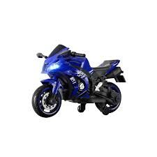 Mini Moto Électrique Enfant Sportive 12V - Bleu Vif