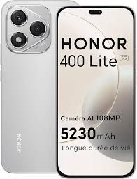 Honor 400 Lite 5G 6.7" 256 Go - 8 Go RAM - Dimensity 7025-Ultra - 5230 mAh/35 W - AMOLED 120Hz - Gris Velours