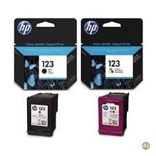 Hp Lot De 2 Cartouches D'encre HP 123- Noir Et Cou...
